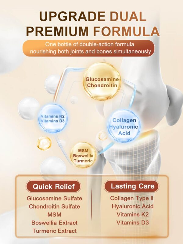 Etiqueta frontal de Nature Target suplemento articular