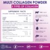 Etiqueta del suplemento Nature Target Collagen Powder
