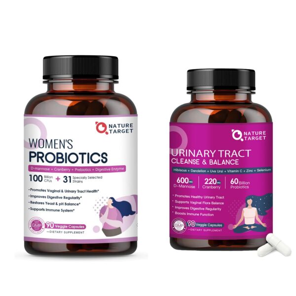 NATURE TARGET probióticos salud femenina botella frontal