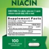 Etiqueta Niacina 500 mg sin rubor