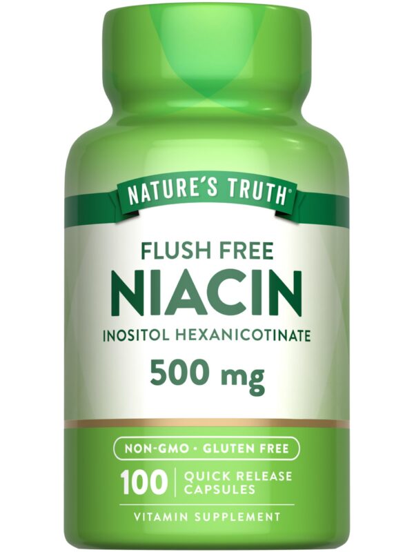 Frasco Nature's Truth Niacina sin rubor 500 mg