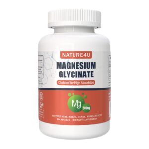 Version 1.0.0 Frente de la botella Nature4U Magnesium Glycinate 500 mg