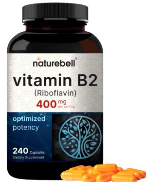 NatureBell botella vitamina B2 riboflavina 240 cápsulas