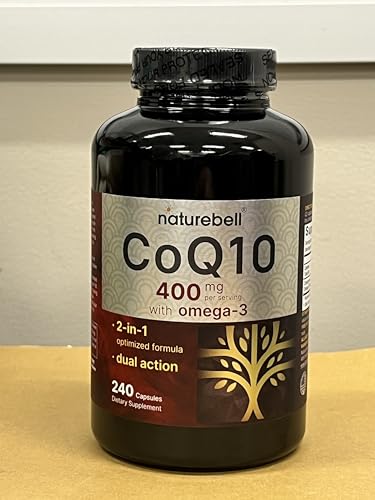 Etiqueta frontal NatureBell CoQ10 y Omega-3