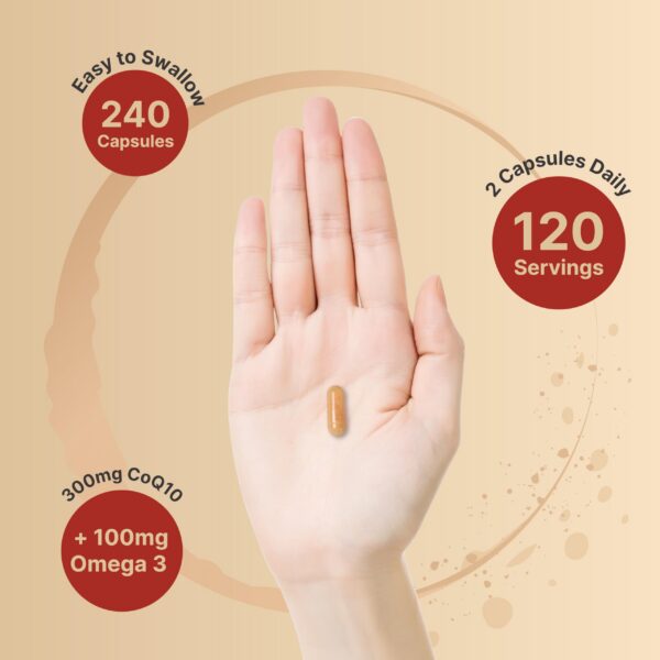 Version 1.0.0 Etiqueta frontal de NatureBell CoQ10 Omega-3