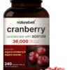 Naturebell Cranberry suplemento orgánico para salud urinaria 240 cápsulas