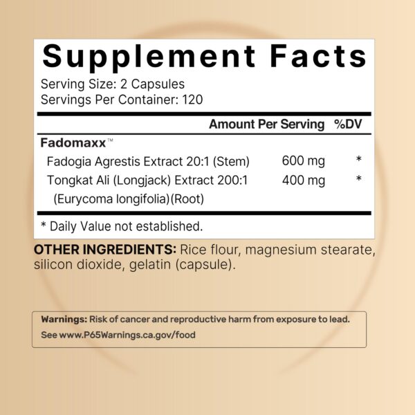 Etiqueta de producto con extractos 20:1 y 200:1