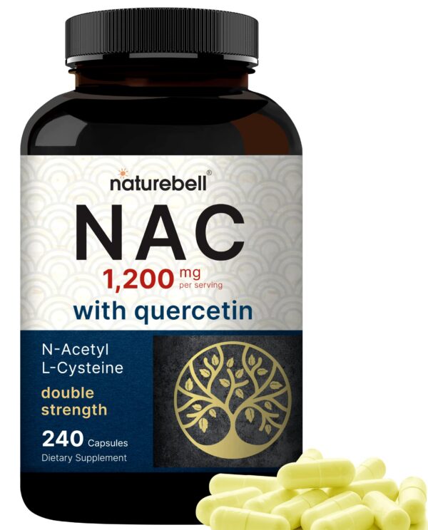 NatureBell NAC 1200 mg botella y etiqueta