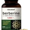 Version 1.0.0 NatureBell suplemento berberina 1500mg 240 cápsulas veganas