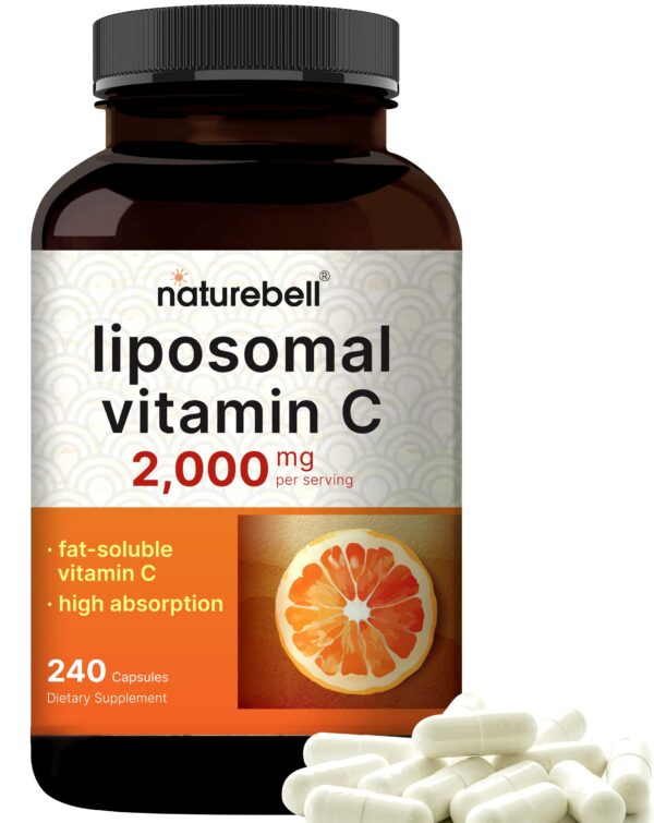 Version 1.0.0 Botella de cápsulas de vitamina C liposomal NatureBell