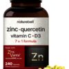 Etiqueta frontal de NatureBell Zinc Quercetin
