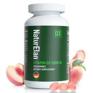 Frasco frontal de gomitas NaturElan batería vitaminD3