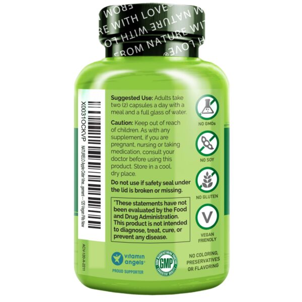 Frasco NATURELO ACV cápsulas con tapa