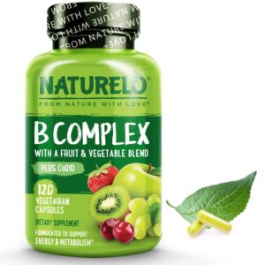 Version 1.0.0 Frasco NATURELO complejo vitamina B 120 cápsulas vegano