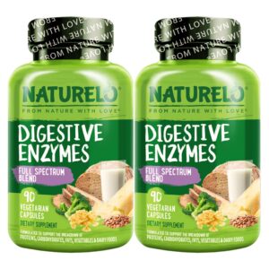 Frente del frasco NATURELO Digestive Enzymes