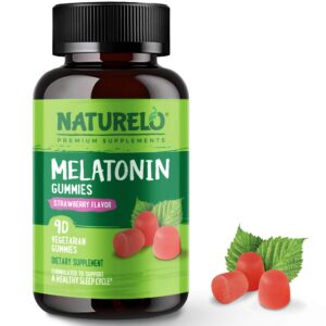 NATURELO gomitas melatonina sin gluten sabor fresa