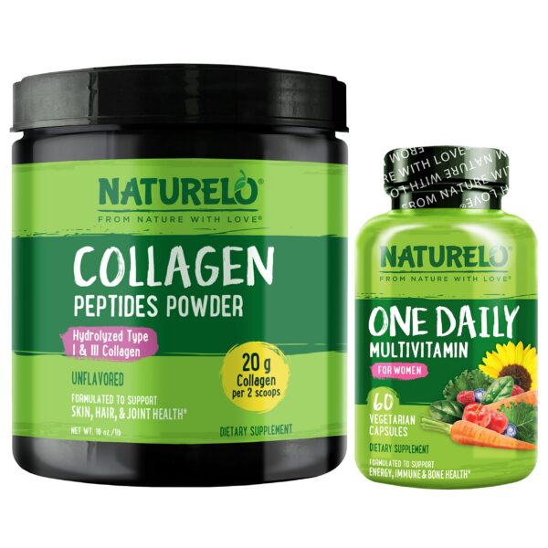 NATURELO multivitaminas diarias para mujeres caja y frasco