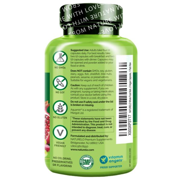 Version 1.0.0 Etiqueta Naturelo multivitamínico hombres