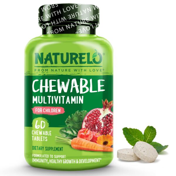 NATURELO multivitamínico orgánico para niños 60 tabletas