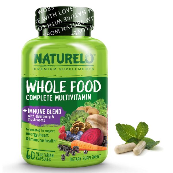 NATURELO multivitamínico soporte inmunológico con sauco 60 cápsulas