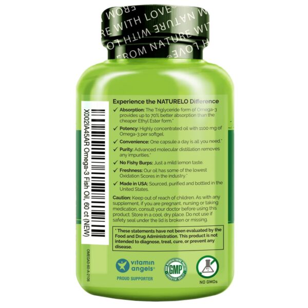 Version 1.0.0 Etiqueta de información de Omega 3 NATURELO