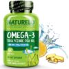Frasco NATURELO Omega 3 - etiqueta frontal