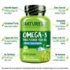 Frasco NATURELO Omega 3 - vista lateral