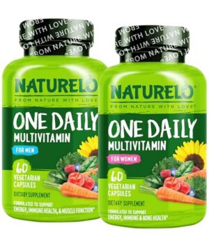Version 1.0.0 Naturelo multivitaminas mujeres y hombres frente etiqueta