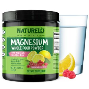 Polvo de magnesio Naturelo frente al envase