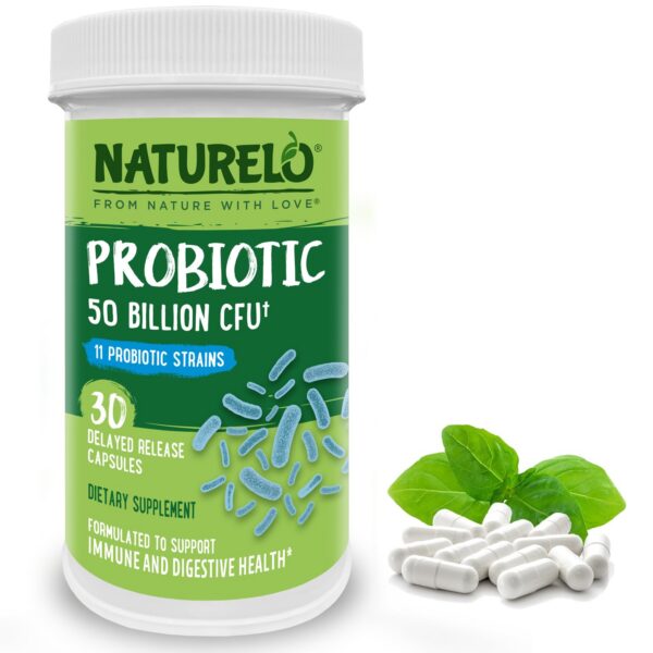 Version 1.0.0 NATURELO probióticos salud digestiva 50 mil millones ufc 30 cápsulas