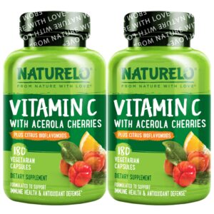 NATURELO vitamina c cápsulas con extracto orgánico de acerola