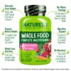Etiqueta frontal de NATURELO multivitaminas bundle