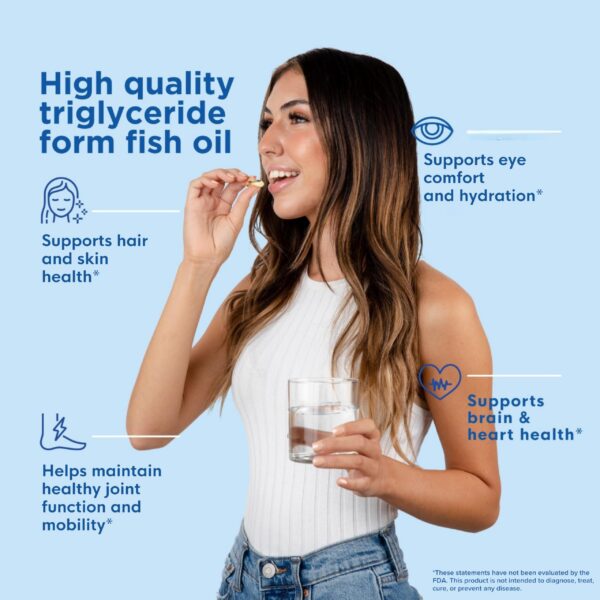 Cápsulas omega-3 en primer plano