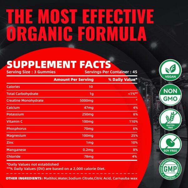 Gomitas de creatina sabor fresa