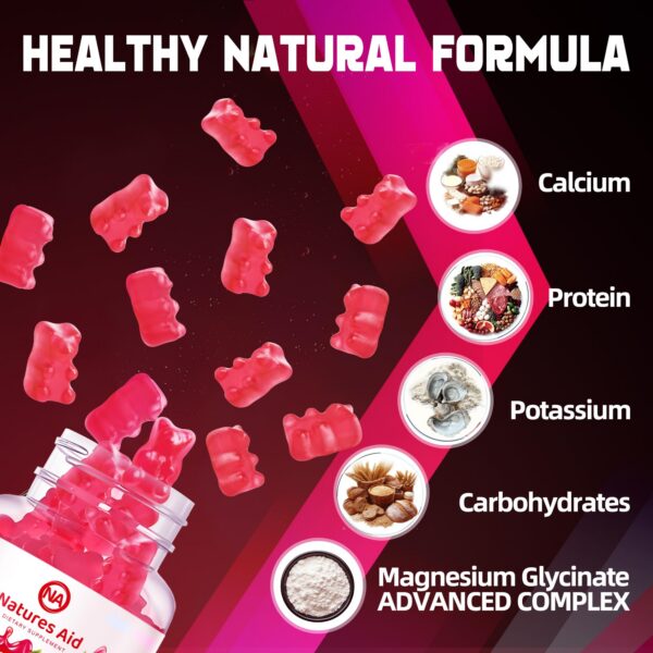 Frasco con gomitas sabor frambuesa