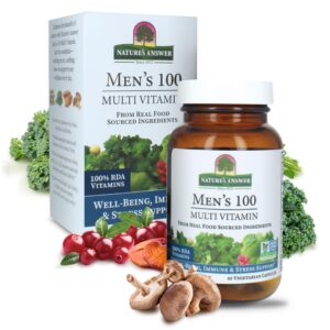 Nature’s Answer multivitaminas 60 cápsulas para hombres bienestar