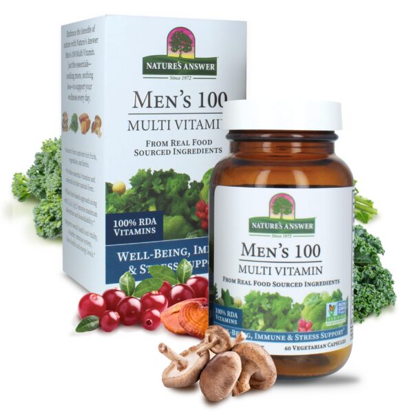 Nature’s Answer multivitaminas 60 cápsulas para hombres bienestar