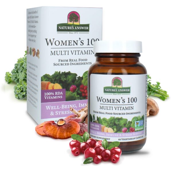 Nature’s Answer multivitaminas 60 cápsulas para mujeres vitalidad