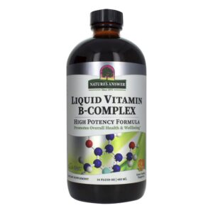 Nature's Answer vitamin b complex líquido botella frontal