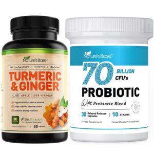 Paquete Nature's Base Cúrcuma y Jengibre y Probióticos