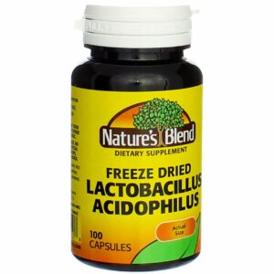 Nature's Blend Acidophilus Lactobacillin botella 100 cápsulas
