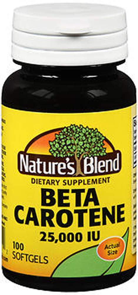 Nature's Blend Beta-Caroteno 25000 UI cápsulas suaves