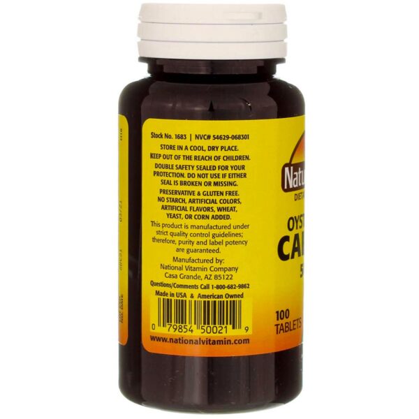 Version 1.0.0 Tabla nutricional calcio oyster Nature's Blend