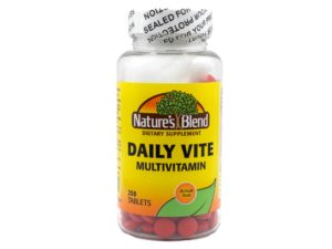 Nature's Blend Daily Vite 250 tabletas multivitamínicas