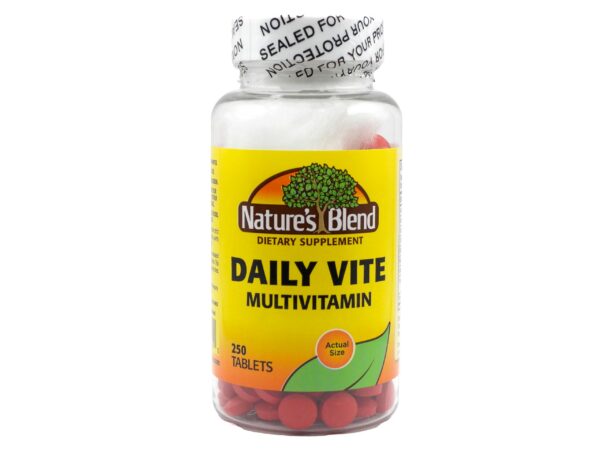 Nature's Blend Daily Vite 250 tabletas multivitamínicas
