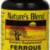 Version 1.0.0 Frente de Nature's Blend Gluconato férrico