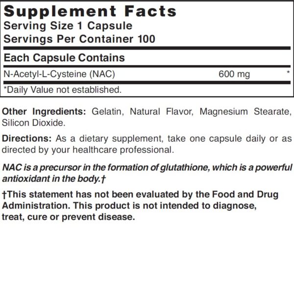 Version 1.0.0 Cápsulas NAC Nature's Blend en blíster