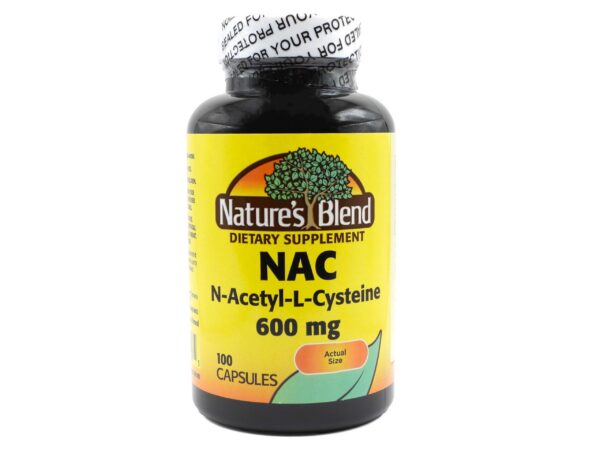 Version 1.0.0 NAC Nature's Blend frasco cápsulas