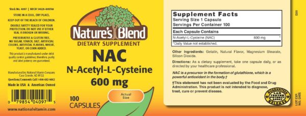 Version 1.0.0 Etiqueta NAC Nature's Blend