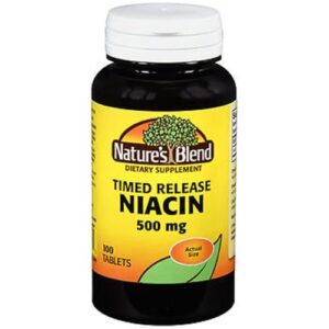 Nature's Blend niacina 500 mg tabletas liberación prolongada